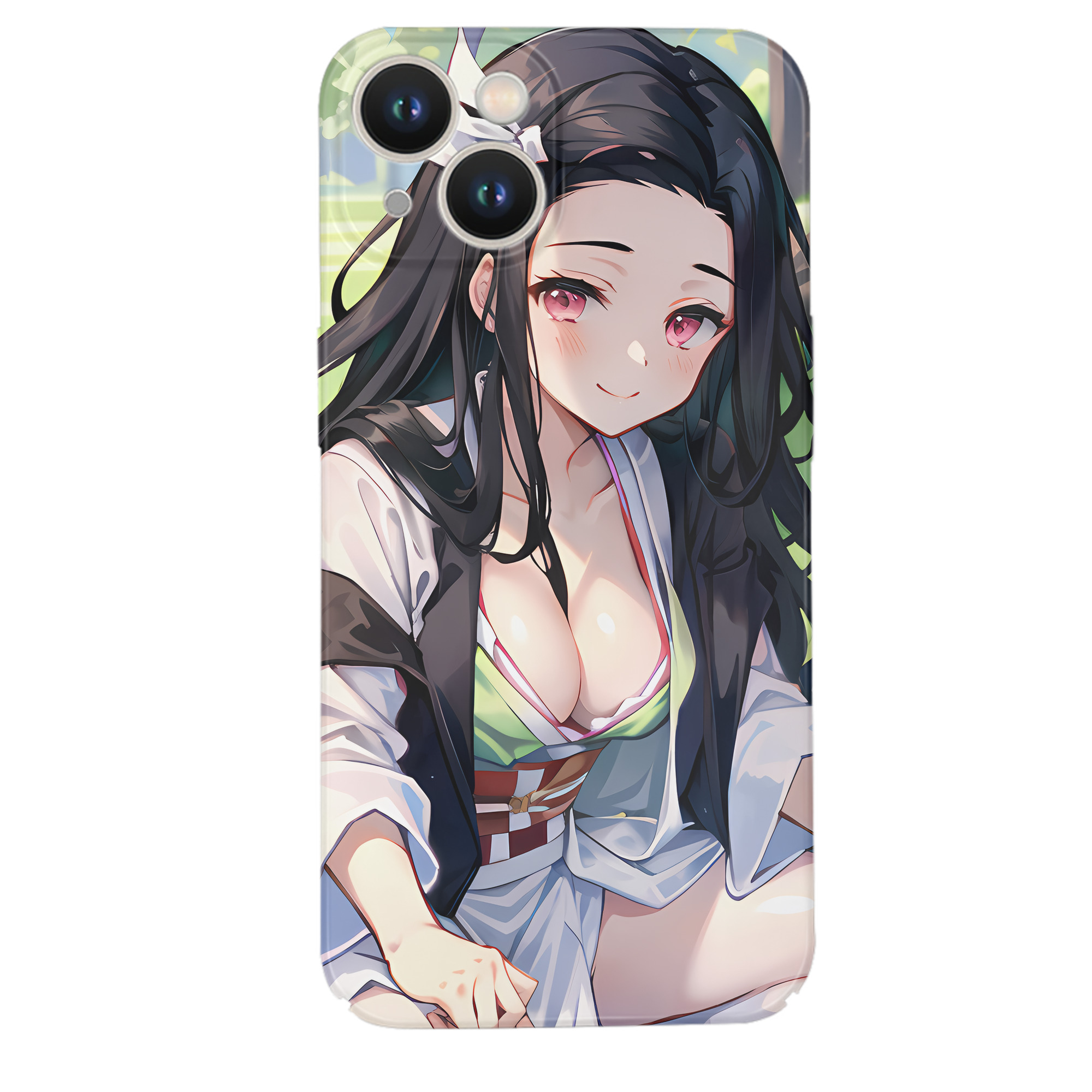 （画像用） 鬼滅の刃（きめつのやいば）竈門 禰󠄀豆子／かまど ねずこ Kamado Nezuko 【iPhone 14シリーズ対応】ハードケース